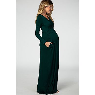 Maternity Long Sleeve Maxi Dress