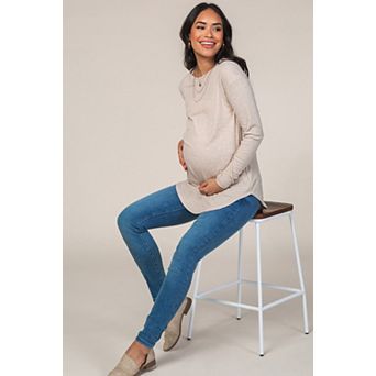 Maternity Long Sleeve Ribbed Top