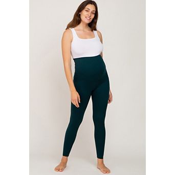 Maternity Green Basic Maternity Leggings