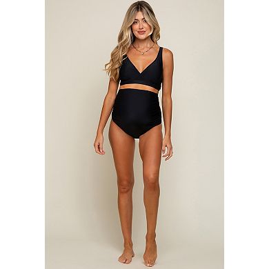 Maternity High Waist Maternity Bikini Set