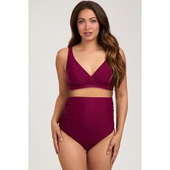 Maternity High Waist Maternity Bikini Set