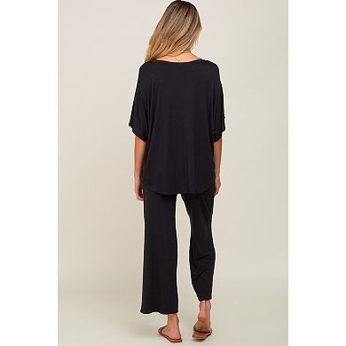Maternity Cropped Pant Maternity Set