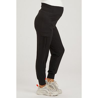 Maternity Cargo Pocket Jogger Pants