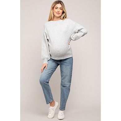 Maternity Bubble Sleeve Sweater