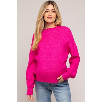 Maternity Bubble Sleeve Sweater