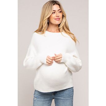 Maternity Bubble Sleeve Sweater