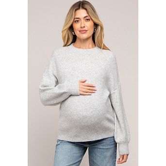 Maternity Bubble Sleeve Sweater