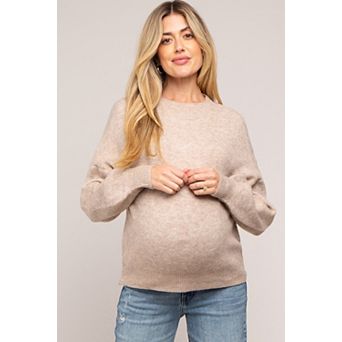 Maternity Bubble Sleeve Sweater