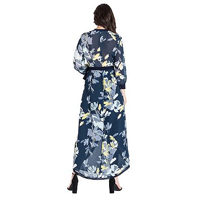 Women's Tulip High Low Chiffon Wrap Dress