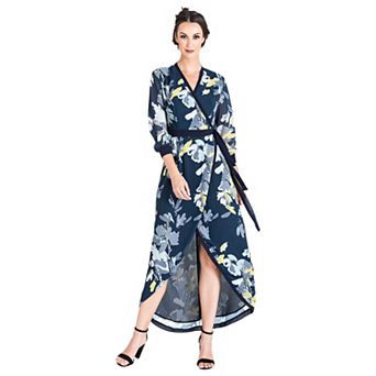 Women's Tulip High Low Chiffon Wrap Dress