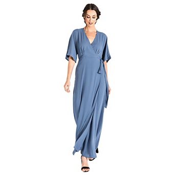 Women's Kimono Wrap Maxi Dress