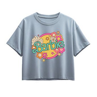Girls 7-16 Barbie® Retro Floral Logo Boxy Tee