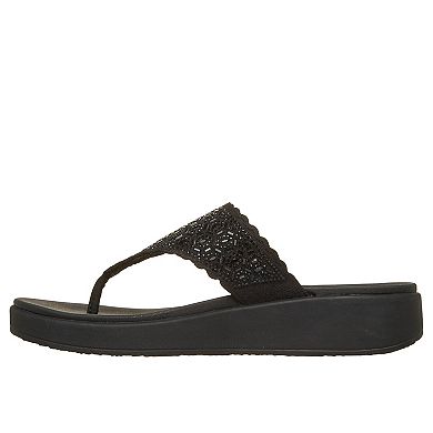 Skechers® Vinyasa Luxe Women's Bedazzled Cushioned Sandals