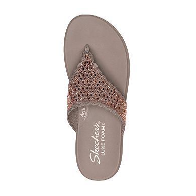 Skechers® Vinyasa Luxe Women's Bedazzled Cushioned Sandals