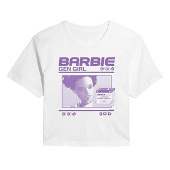Juniors' Barbie Gen Girl Vintage Cropped Tee