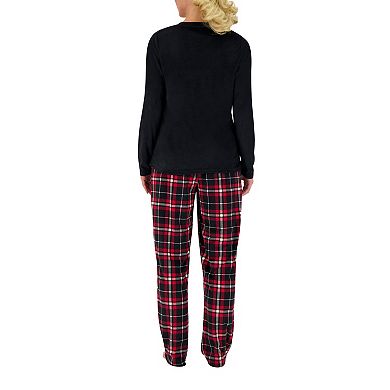 Women's Heat Holders Microplush Pajama Top & Pajama Pants Set