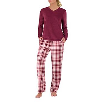 Women's Heat Holders Microplush Pajama Top & Pajama Pants Set