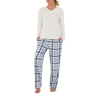 Women's Heat Holders Microplush Pajama Top & Pajama Pants Set