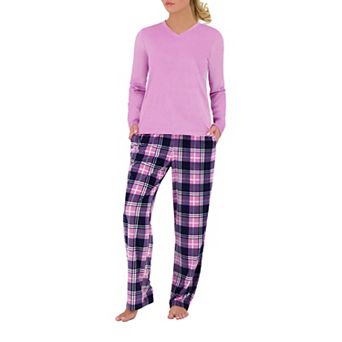 Women's Heat Holders Microplush Pajama Top & Pajama Pants Set
