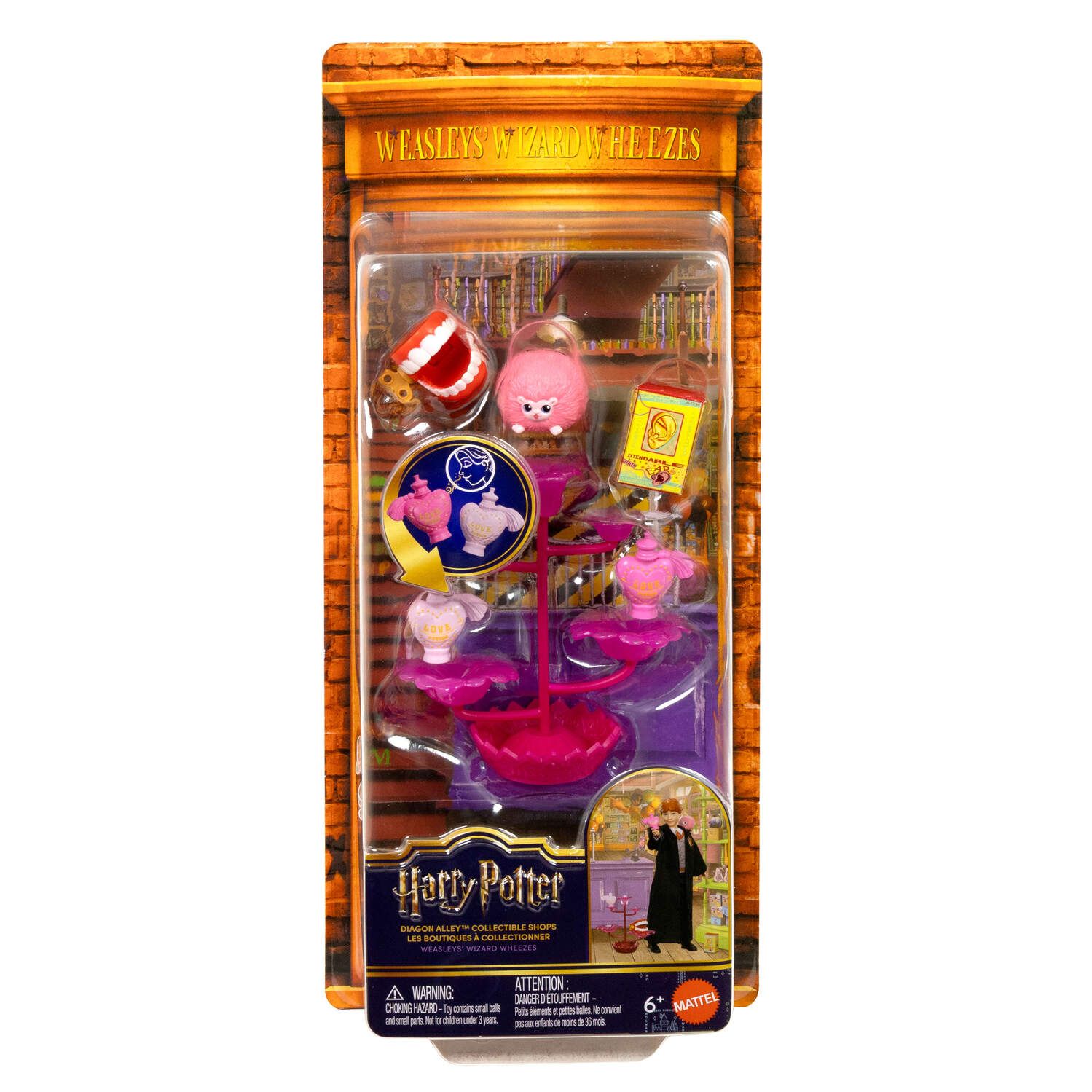 Детские куклы Mattel Harry Potter Diagon Alley Collectible Shops Weasley Wizard Wheezes Movie-Inspired Accessories - Styles May Vary — фото 5