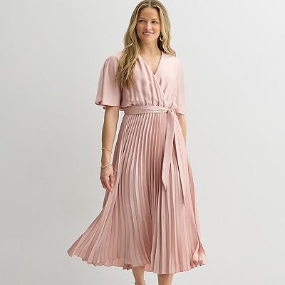 pleated flowy dress Petal & Pup Women's Naira Pleated Maxi Dress