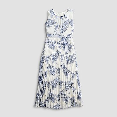 Women's Sandra Darren Sleeveless Pleated Maxi Dress