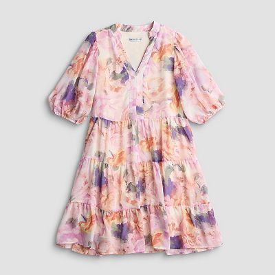 sandra long sleeve mini dress Sandra Floral Embroidery Long Sleeve Mini Dress