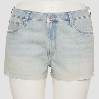 Juniors' Plus Size SO® Mid Rise Relaxed Shortie Shorts