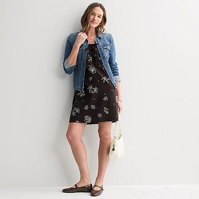 Women's Sonoma Goods For Life® Lace Up Shift Dress