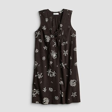 Women's Sonoma Goods For Life® Lace Up Shift Dress