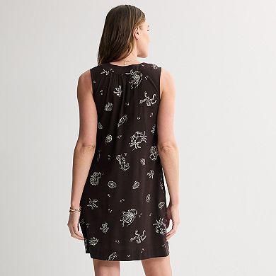 Women's Sonoma Goods For Life® Lace Up Shift Dress