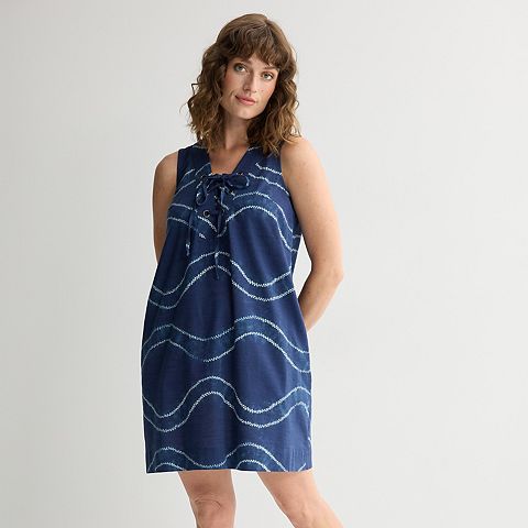 Женские платья Sonoma Goods For Life Women's Sonoma Goods For Life® Lace Up Shift Dress