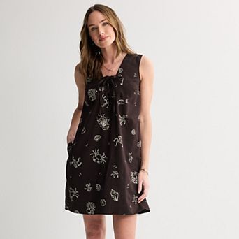 Women's Sonoma Goods For Life® Lace Up Shift Dress