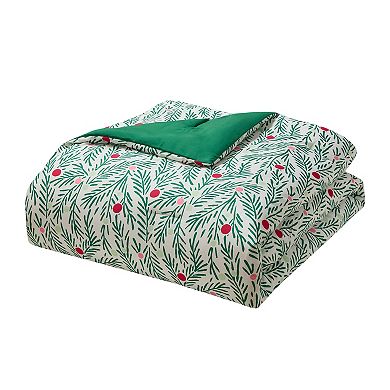 Hallmark Green Branches Holiday Comforter Set