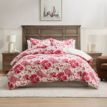 Hallmark Red Toile Holiday Comforter Set with Shams