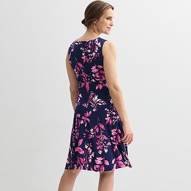 Petite Sandra Darren 2-Piece Jacket & Floral Dress Set
