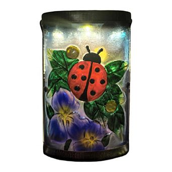 Studio 66 Ladybug Luck Battery-Powered Lantern Outdoor Decor