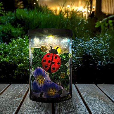 Studio 66 Ladybug Luck Battery-Powered Lantern Outdoor Decor