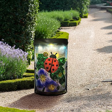 Studio 66 Ladybug Luck Battery-Powered Lantern Outdoor Decor