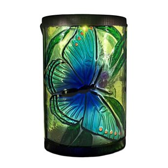 Studio 66 Butterfly Fields Battery-Powered Lantern Outdoor Decor