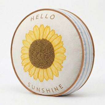 Celebrate Together™ Fall Round Sunflower Decorative Pillow