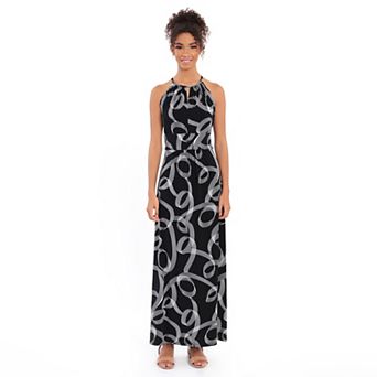 Petite London Times Halter Neck Maxi Dress