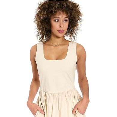 Women's London Times Square Neck Knit Tank Dress