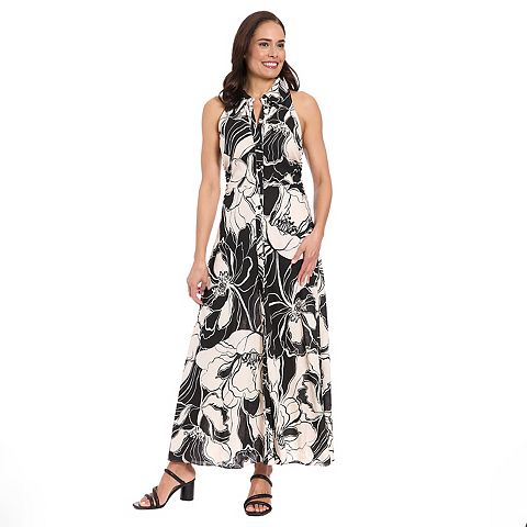 Женские платья London Women's London Times Cut-In Sleeve Floral Length dress