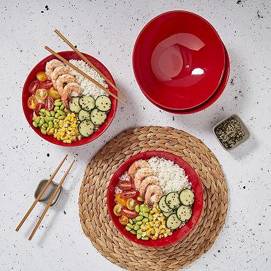 Infuse 4-Piece Melamine Bowl Set