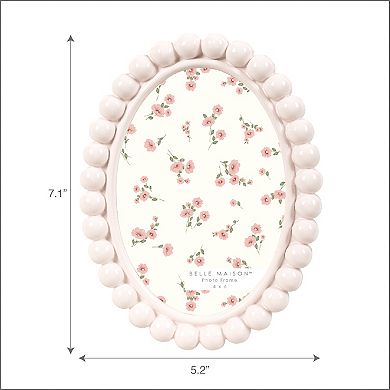Belle Maison Oval Bead 4" x 6" Frame