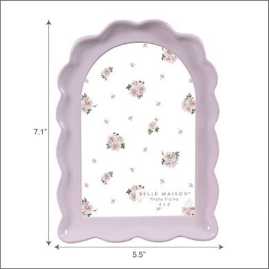 Belle Maison Ruffle Arch 5" x 7" Frame Table Decor
