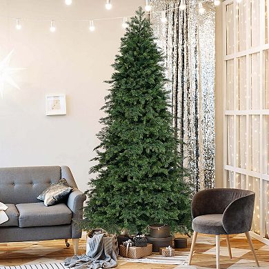 Costway 6/7.5 FT Artificial Xmas Tree with 721/1019 PE PVC Branch Tips & Folding Metal Stand
