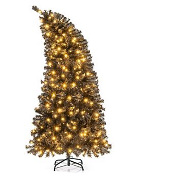 Costway 6/7 FT Artificial Halloween Christmas Tree with Bendable Top Section 726/1050 Branch Tips