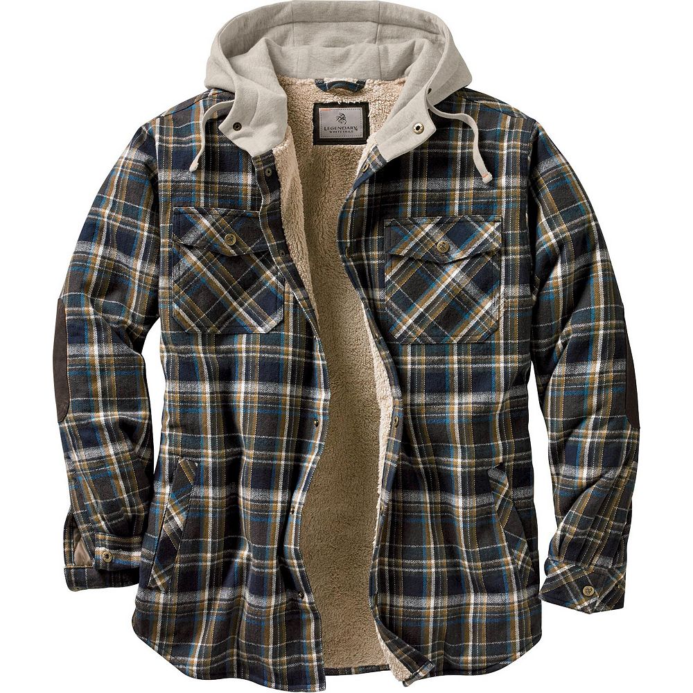 Men's Legendary Whitetails Camp Night Berber Lined Hooded Flannel